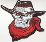 Cowboy Skull stoffen opstrijk patch embleem #18, Motoren, Accessoires | Overige, Nieuw