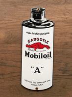 Mobiloil emaille reclamebord, Verzamelen, Ophalen of Verzenden, Zo goed als nieuw, Reclamebord