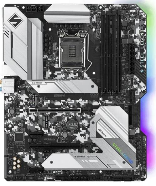 ASRock H470 Steel Legend ATX LGA1200, Computers en Software, Moederborden, Zo goed als nieuw, Intel, DDR4, Ophalen of Verzenden