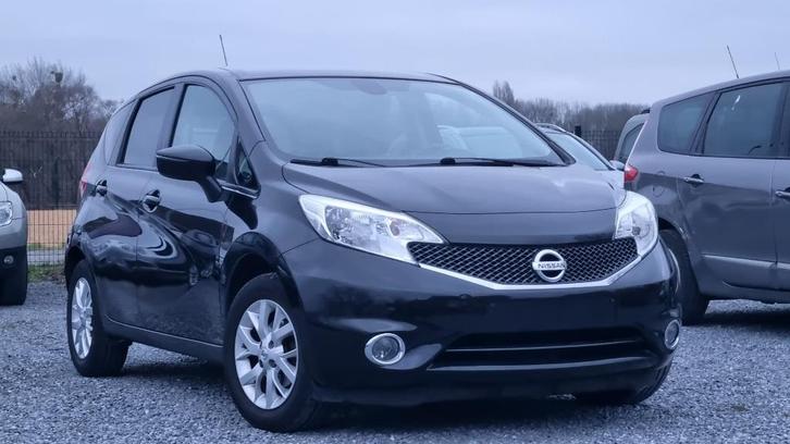Nissan Note 2014-1,2 Benzine-Airco, Auto's, Nissan, Bedrijf, Te koop, Note, Benzine, Euro 5, Handgeschakeld, Zwart, Ophalen