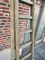 Stevige houten ladder, Doe-het-zelf en Bouw, Ladders en Trappen, Ophalen, Gebruikt, Ladder, 4 meter of meer