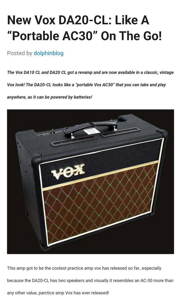 Vox AD20 20 watt versterkerbox met effecten/modelling NIEUW, Musique & Instruments, Amplis | Basse & Guitare, Enlèvement ou Envoi