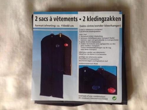 Set van 2 kledingzakken zonder kleerhanger nieuw 150 x 60 cm, Kleding | Dames, Kledinghangers, Nieuw, Overige materialen, Kinderen en Volwassenen