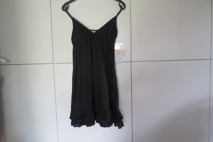 Bretelkleed 40 Russo Conti, Kleding | Dames, Jurken, Zo goed als nieuw, Maat 38/40 (M), Zwart, Ophalen of Verzenden