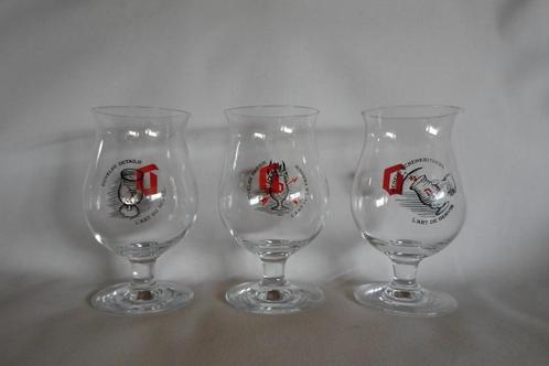 Lunettes Duvel L'Art 3 pièces, Collections, Marques de bière, Comme neuf, Verre ou Verres, Duvel, Enlèvement