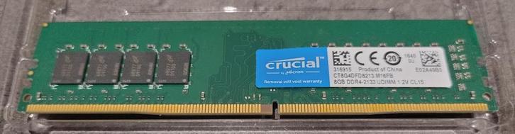 Crucial 16GB DDR4 (2x8GB) - Ideaal voor NAS of Office PC, Computers en Software, RAM geheugen, Zo goed als nieuw, Desktop, 16 GB