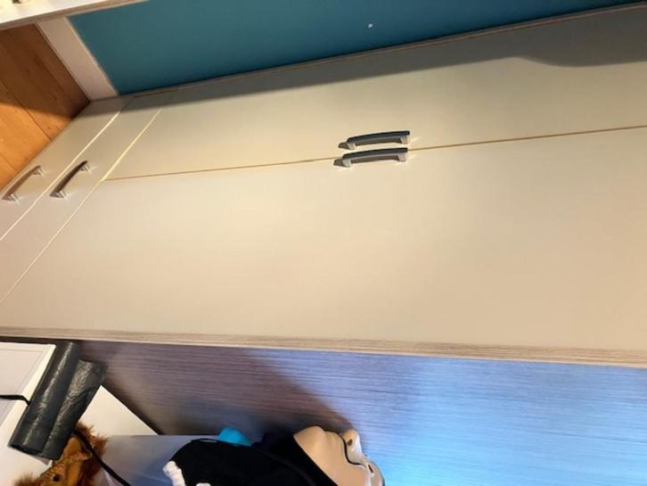 kleerkast, Huis en Inrichting, Kasten | Kleerkasten, Gebruikt, 200 cm of meer, 100 tot 150 cm, 50 tot 75 cm, Met lade(s), Met deur(en)