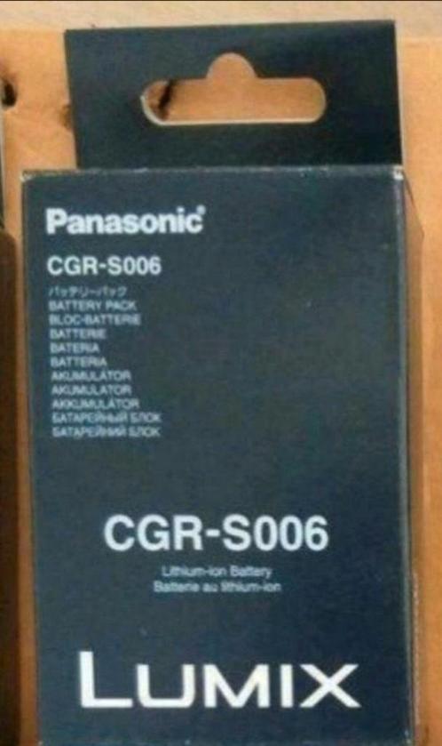 PRIX D AMI 😊🎁  Batterie CGR-S006 LUMIX PANASONIC, TV, Hi-fi & Vidéo, Photo | Accumulateurs & Batteries, Neuf, Enlèvement