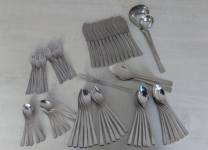 65-delige bestekset, merk AMC inox, Huis en Inrichting, Keuken | Bestek, Gebruikt, Bestekset, Inox of Chroom, Vaatwasserbestendig