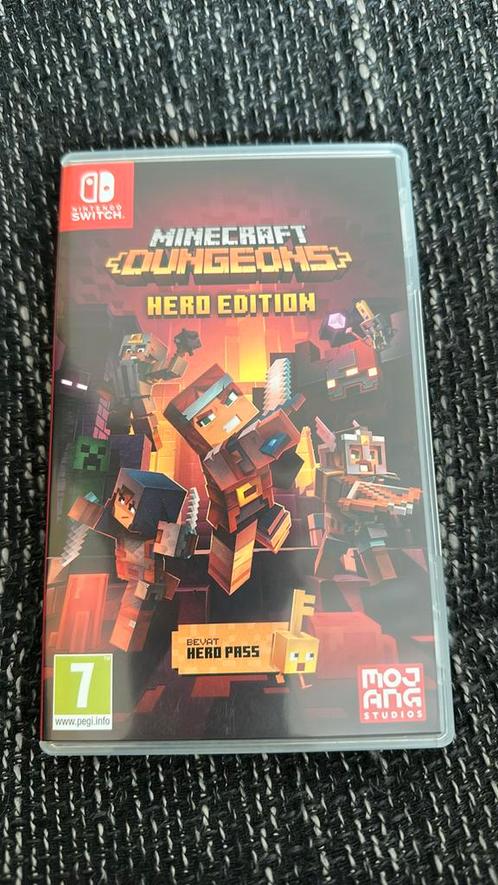 Minecraft Dungeons - Hero Edition, Games en Spelcomputers, Games | Nintendo Switch, Zo goed als nieuw, Avontuur en Actie, 3 spelers of meer