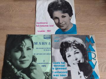 3 OLDIES SINGLES MARVA (KNOKKE 1967-CANZONISSIMA) eiland beschikbaar voor biedingen