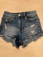 Blauwe jeans short mt. Xs, H&m, Meisje, Gebruikt, Ophalen