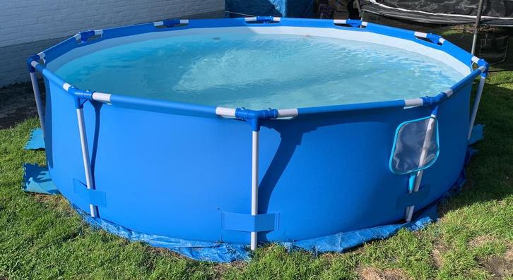 Bestway zwembad rond 305cmx76cm,zeer goede staat., Tuin en Terras, Zwembaden, Gebruikt, Opzetzwembad, Minder dan 80 cm, 200 tot 400 cm
