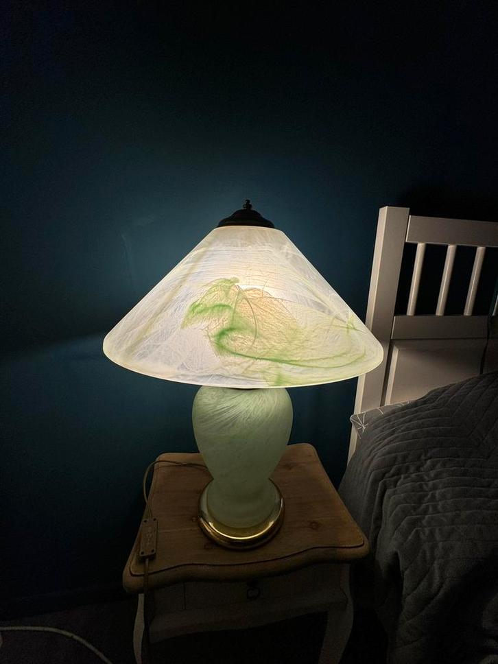 Murano tafellamp – handgemaakt glas – werkt perfect, Huis en Inrichting, Lampen | Tafellampen, Gebruikt, Glas, Ophalen