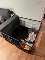vidaXL Hondenkennel 4 panelen, Dieren en Toebehoren, Ophalen, Zo goed als nieuw