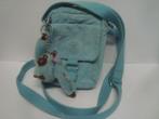 Mini Sac KIPLING turquoise avec son singe, Verzenden, Gebruikt, Kipling