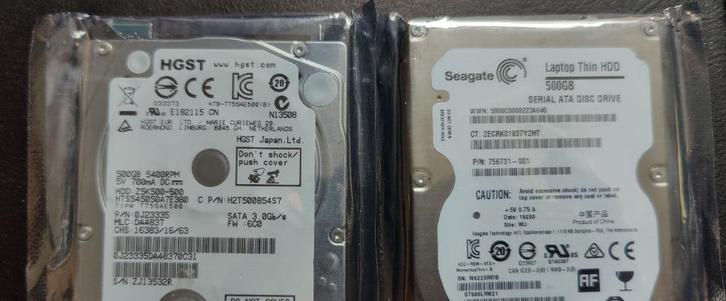 hd 500Gb, Computers en Software, Harde schijven, Zo goed als nieuw, HDD, SATA, Ophalen