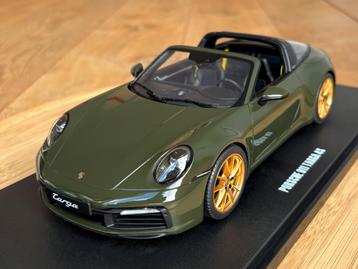 Porsche 911 992 Targa 4S groen 1:18 GT Spirit GT438 nieuw beschikbaar voor biedingen