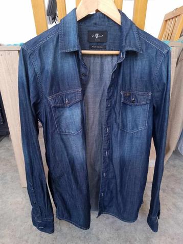 chemise jeans taille m de marque for all c7 mankind