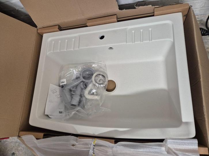 Evier timbre d'office granit blanc 1 bac - Marque Chambord, Maison & Meubles, Cuisine | Éléments de cuisine, Neuf, Blanc, Enlèvement