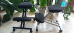 Verstelbare ergonomische stoelen (voor de rug)., Ophalen, Zwart, Zo goed als nieuw, Bureaustoel