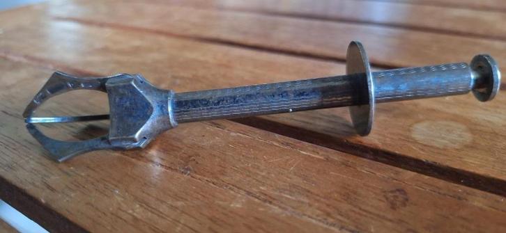 Antieke verzilverde suiktertang., Antiek en Kunst, Antiek | Zilver en Goud, Ophalen of Verzenden