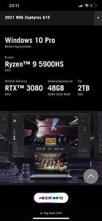 Asus zephyrus g15 2021 GAMING LAPTOP, Computers en Software, Ophalen, Zo goed als nieuw