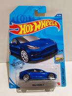 Hot Wheels Tesla Model 3 Blauw (2018), Ophalen of Verzenden