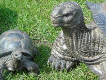 schildpadbeeldje set van 2 stuks, perfecte imitatie! beschikbaar voor biedingen