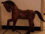 Vintage massief houten paard, Huis en Inrichting, Ophalen, Zo goed als nieuw