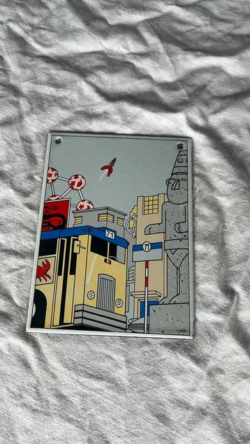 Enseigne en émail Tintin 1987, Enlèvement