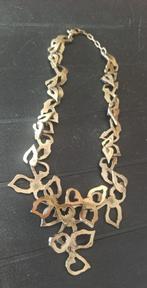 design ketting in messing 24cm lang-1x gedragen op receptie, Enlèvement ou Envoi, Neuf, Or, Autres matériaux