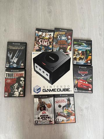 Nintendo game cube noire en boite avec 8 jeux, Comme neuf, Enlèvement, Avec jeux, Noir