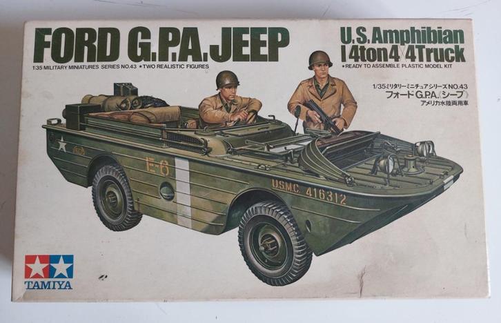 Model/modelbouw van de Ford GPA Jeep US amphibian, Hobby en Vrije tijd, Modelbouw | Auto's en Voertuigen, Gebruikt, Auto, 1:32 tot 1:50