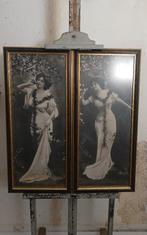 2 x Style romantique vintage pour femme - photo, Antiquités & Art, Art | Dessins & Photographie, Enlèvement ou Envoi