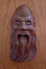 Japan mid 19de E 'godheid' masker - ingelegd met been & glas, Antiek en Kunst, Kunst | Beelden en Houtsnijwerken, Verzenden