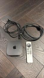 Apple TV 4K + originele Siri-remote & kabels – topstaat, Ophalen of Verzenden, Zo goed als nieuw, HDMI