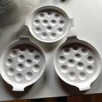3 Vintage escargots gietijzeren schaaltje, Ophalen of Verzenden, Zo goed als nieuw