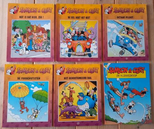 6 strips van de stripreeks Samson & Gert, Boeken, Stripverhalen, Meerdere stripboeken, Ophalen of Verzenden