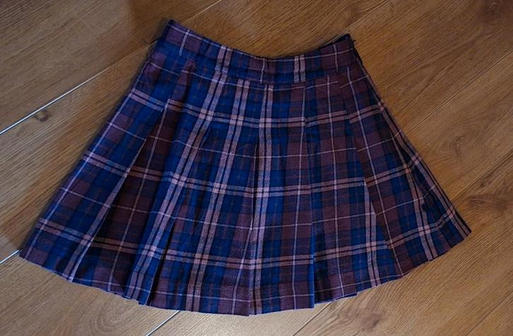 Someone geruit rokje blauw/roze 134, Kinderen en Baby's, Kinderkleding | Maat 134, Gebruikt, Meisje, Jurk of Rok, Ophalen of Verzenden