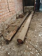 2 poteaux en bois, Enlèvement, Utilisé, Poteaux