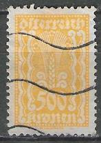 Autriche 1922 - Yvert 280 - Agriculture - 500 m. (ST), Envoi, Affranchi