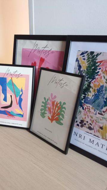 belle collection de posters Matisse avec cadre.