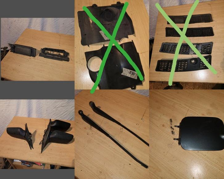 Pièces habillages bmw e30, rétroviseur,...., Autos : Pièces & Accessoires, Habitacle & Garnissage, BMW, Enlèvement ou Envoi