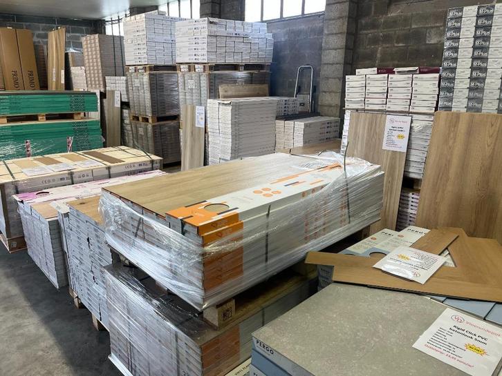 Partijen PVC, laminaat en parket, Huis en Inrichting, Stoffering | Vloerbedekking, Nieuw, Laminaat, Crème, Beige, Bruin, Grijs