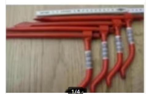 PROFIELHAAK / BETONHAAR - 16 VOOR 15 EURO !!, Doe-het-zelf en Bouw, Gereedschap | Handgereedschap, Ophalen of Verzenden