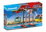 Playmobil Portaalkraan met containers., Kinderen en Baby's, Speelgoed | Playmobil, Ophalen of Verzenden, Nieuw, Complete set