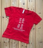 B&C Collection T-shirt | Maat S | Rood met witte opdruk, Comme neuf, B&C Collection, Manches courtes, Taille 36 (S)