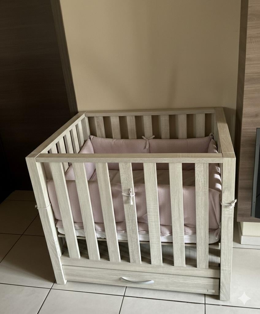 TWF park met lade en matras en Baby's Only bekleding, Kinderen en Baby's, Babyparken, Zo goed als nieuw, Rechthoekig, In hoogte verstelbaar