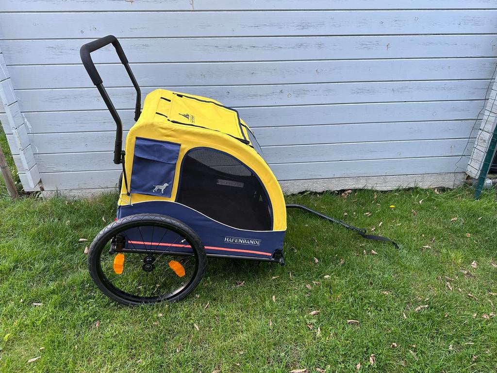 Hondenfietskar Hafenbande CABBY L tot 45kg, Ophalen, Opvouwbaar, Zo goed als nieuw, Hondenkar